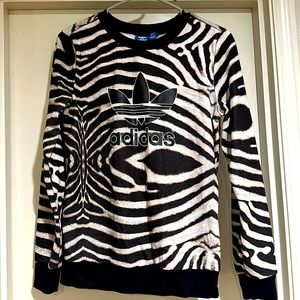 animal print adidas sweatshirt
